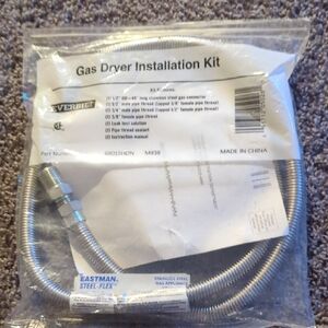 Silver Gas Dryer Installation Kit